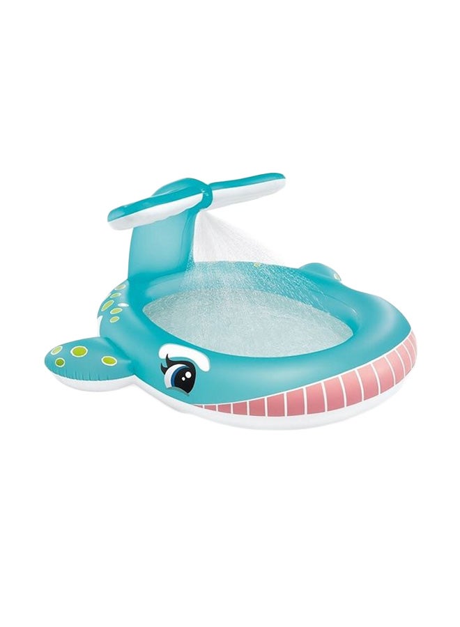 INTEX Whale Design Inflatable Swimming Pool For Fun 201x196x91cm Ages 2+ 201x196x91cm - Image 1