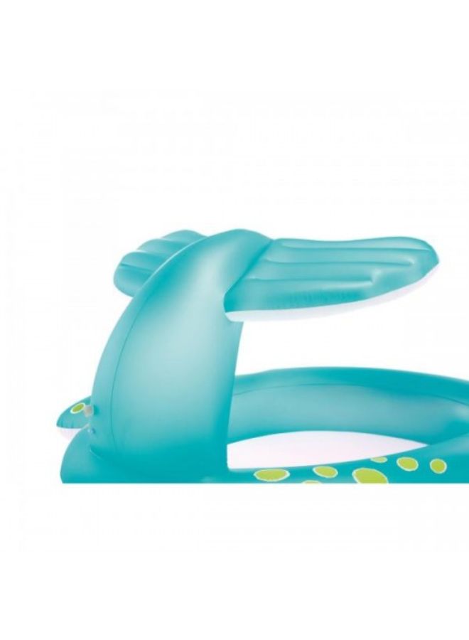 INTEX Whale Design Inflatable Swimming Pool For Fun 201x196x91cm Ages 2+ 201x196x91cm - Image 2
