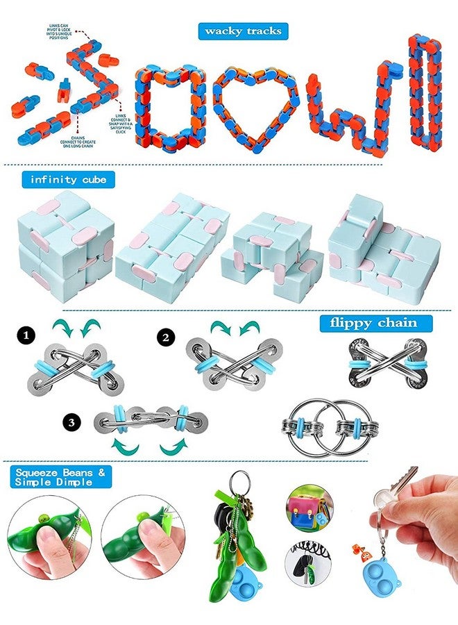 Chocozone Pack Of 25 Stress Toys For Adults Squishy Toys For Kids Christmas Advant Calender Gift Pack - Image 3