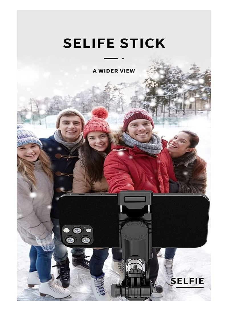 Long Selfie Stick,Reinforced Tripod Stand Upto 61 inch/156cm,Multi-function Bluetooth Selfie Stick with 1/4 Screw Compatible with Mobile Phone Camera for YouTube Photo Live Stream - Image 5