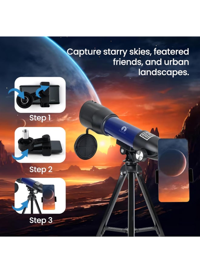 CEZO Renewed - Telescope for Kids and Adults, 50mm Aperture - Image 2