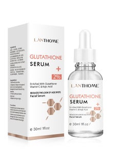Lanthome Glutathione Face Serum, Enriched with Glutathione Vitamin C& Kojic Acid,  Hydrating Moisturizing Brightening Skin Reduces Fine Lines & Wrinkles,  Dark Spot Remover  - Image 2