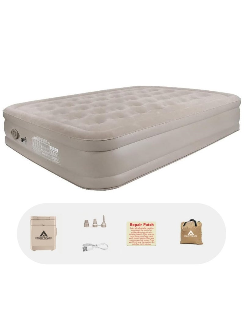 TRASSLE Camping Inflatable Mattress,200x152x40cm Self-Inflating Sleeping Mats with Built in Automatic Pump，Inflatable Bed For Outdoor Sleeping Cushions for Traveling & Holiday - Image 2