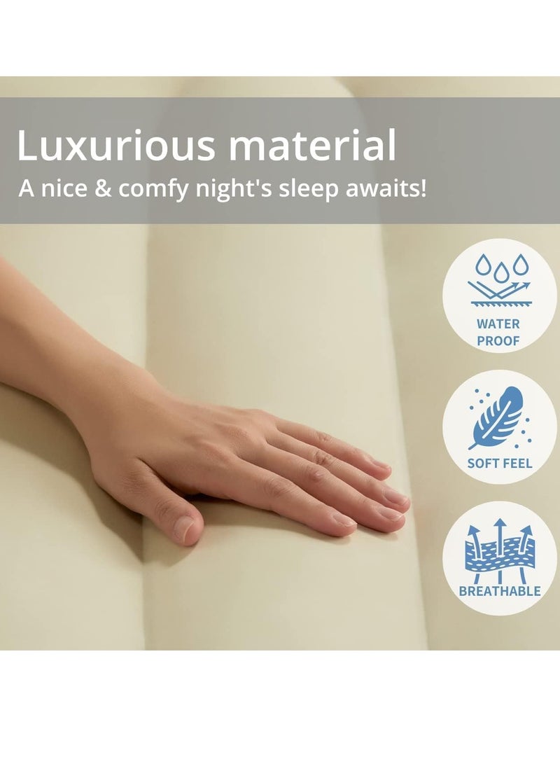TRASSLE Camping Inflatable Mattress,200x152x40cm Self-Inflating Sleeping Mats with Built in Automatic Pump，Inflatable Bed For Outdoor Sleeping Cushions for Traveling & Holiday - Image 5