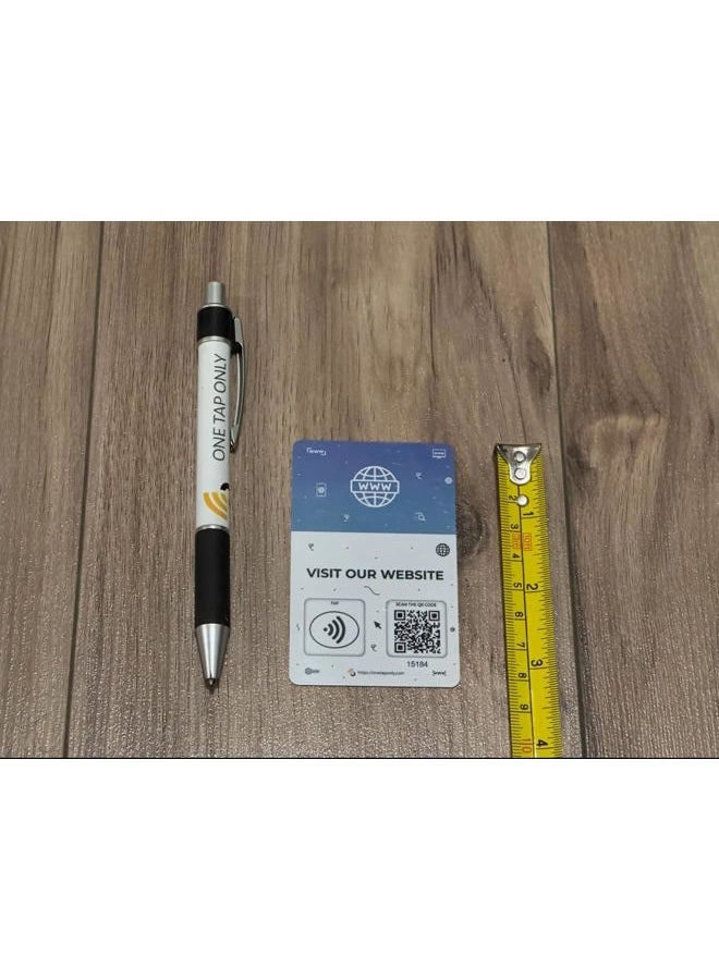 One Tap Only NFC Business Cards 1 Pack – Contactless Smart Tap & QR Code – Compatible with Website Review System – Reusable Feedback Tool for Restaurants, Local Businesses – Works with All Phones - Image 4
