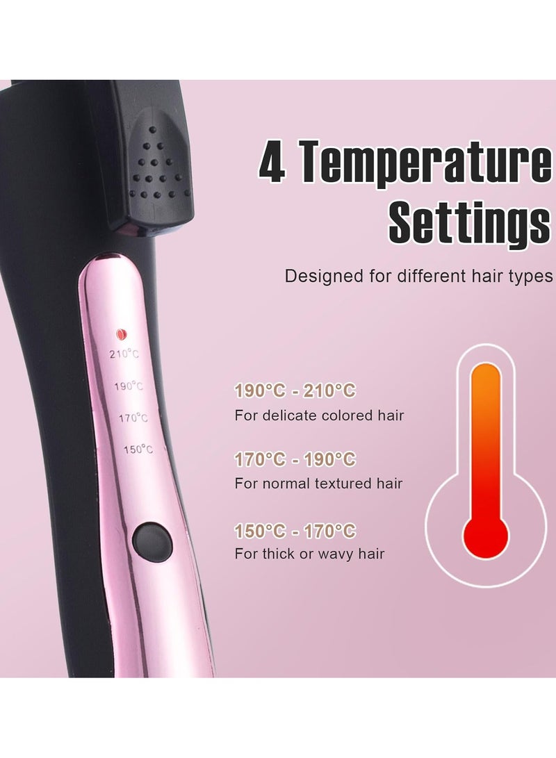 PANDA JOJO 9mm Curling Iron Hair Curler, 3/8 Inch Small Barrel Curling Iron Tourmaline Ceramic Barrel with Adjustable Temperature, Thin Curling Wand for Short and Long Hair - Image 4