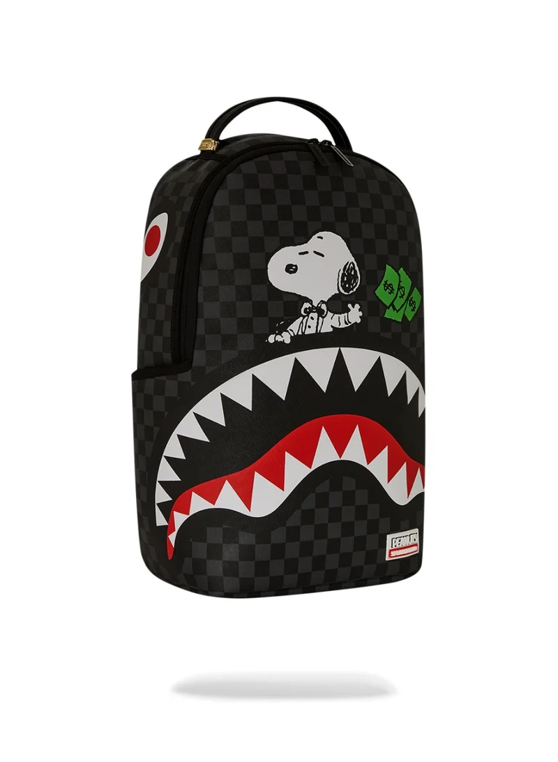 SPRAYGROUND PEANUTS SNOOPY TOP SHARK MONEY  DLXSV BACKPACK