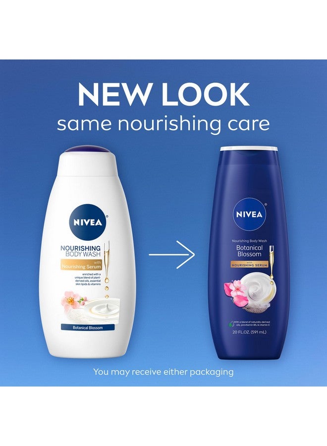 نيفيا غسول الجسم المغذي برائحة الزهور النباتية من نيفيا للبشرة الجافة، 20 أونصة سائلة - Image 2