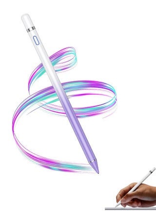 Stylus Pen for iPad, Active Stylus Pen for Touch Screens with Fine Point Tip and Magnetic Cap, Compatible with Apple iPad, iPhone, Android, Tablet and Other Capacitive Touch Screen (White Purple) - pzsku/ZF44D4ACECFB3107A8B5CZ/45/1746809128/c4108410-6c7f-4173-821e-152c7a6c1489