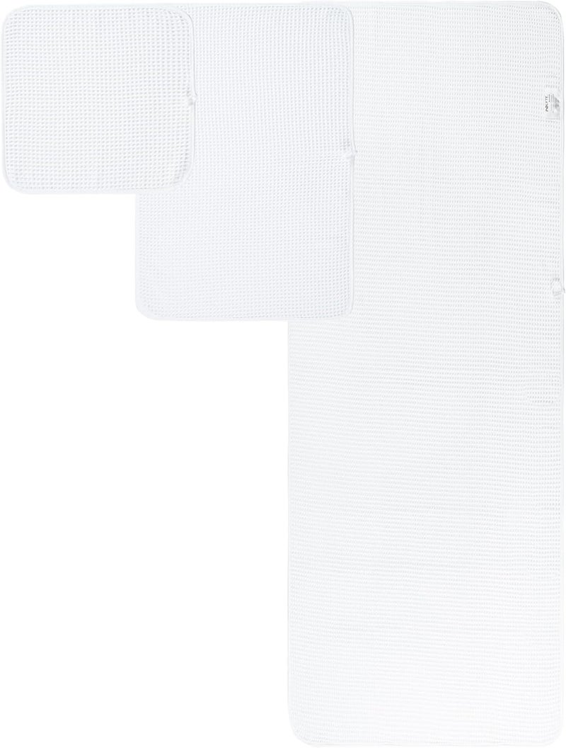 Polyte Oversize, 60 x 30 in., Quick Dry Lint Free Microfiber Bath Towel Set, 6 Piece (Waffle Weave) - Image 2