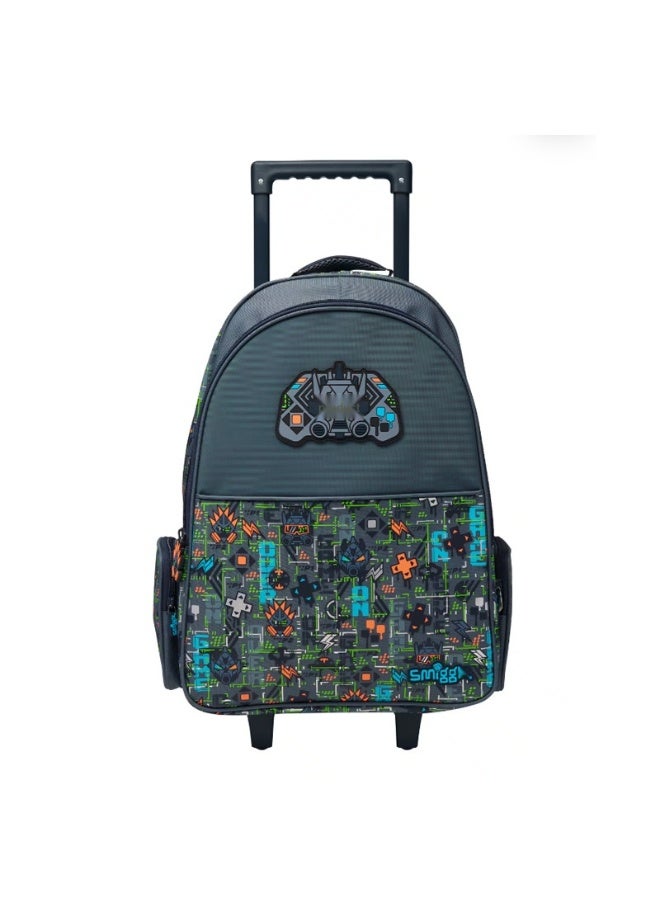 Smiggle Australia Smiggle Large Capacity Cartoon Rolling Backpack