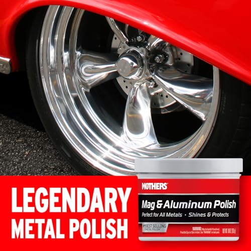 Mothers Mag Aluminum Polish 128 oz Brilliant Shine Easy to Use for All Uncoated Unplated Metals Including Aluminum Wheels Stainless Steel Trim and Exhaust Tips Brass More 05102 - Image 4