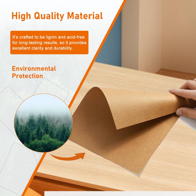 Guakicae 28 Sheets Brown Cardstock 8.5 x 11 Printer Paper, 92lb Heavyweight Thank You Card Stock for Greeting Cards, Wrapper, Invitations, DIY Cards Making, Certificates - Image 5