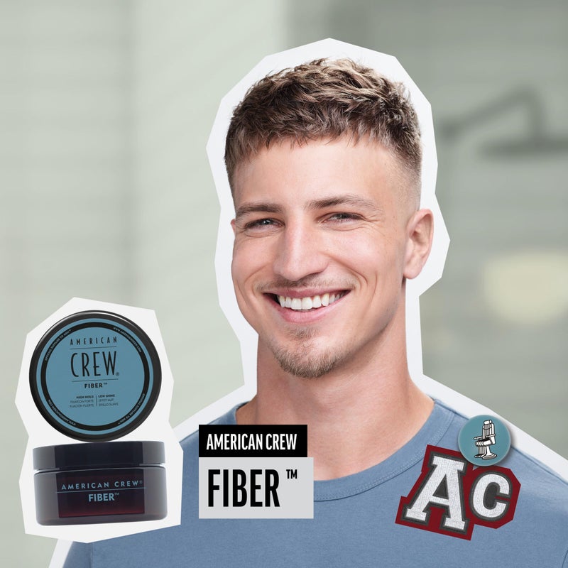 American Crew Men's Hair Fiber, Like Styling Gel with High Hold & Low Shine, Travel Size, Stocking Stuffer for Him, 1.7 oz - Image 2
