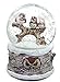 Roman Roman Winter Barn Owls 100mm Musical Snow Globe Plays Carol of the Bells - Image 2