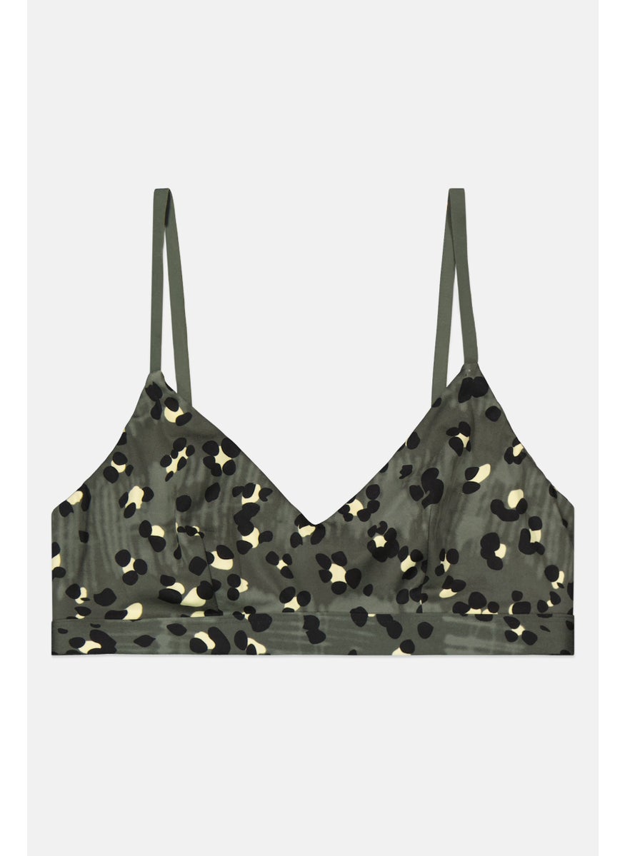 Etam Women Non Padded Bralette, Green  - Image 1