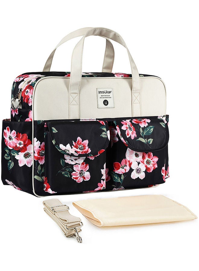 Floral Printed Baby Diaper Handbag - Image 2