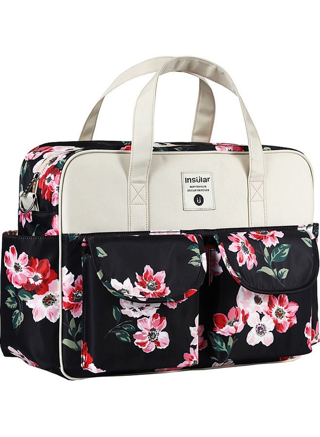 Floral Printed Baby Diaper Handbag - Image 1