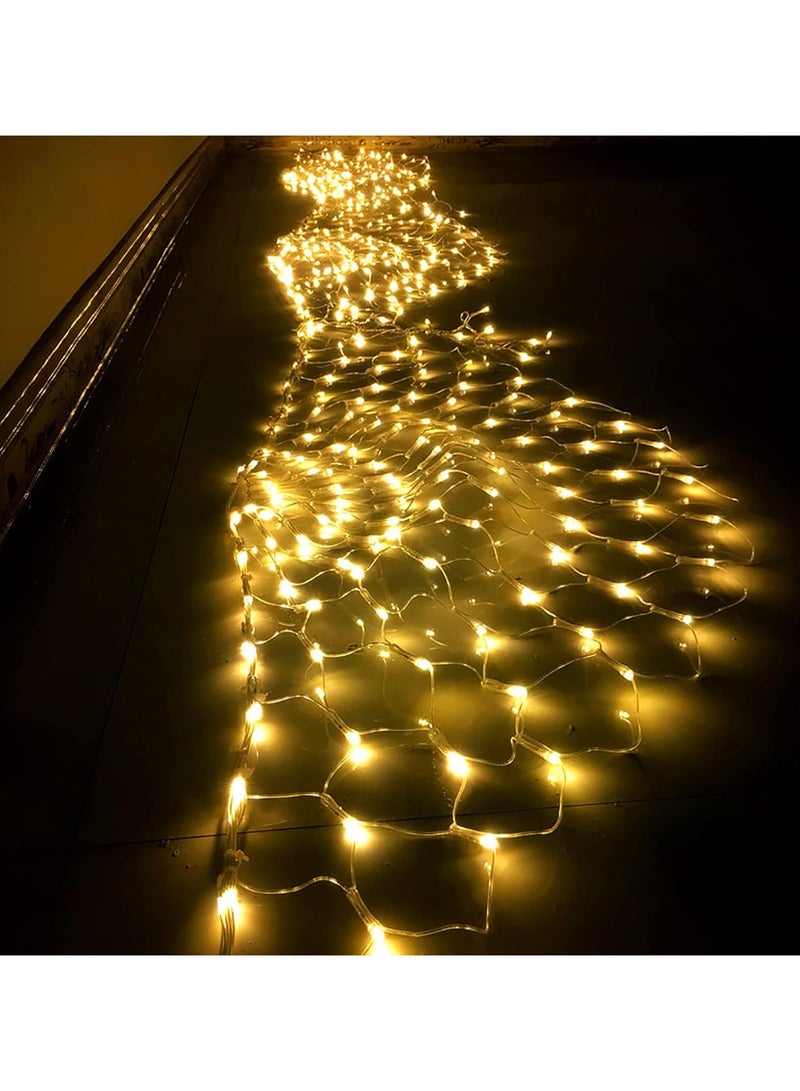 Peacock LED Net Light 3M x 0.5M – Waterproof Outdoor Christmas Mesh String Light Warm White - Image 2