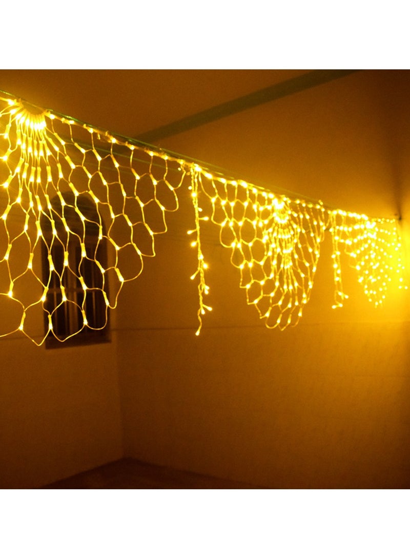 Peacock LED Net Light 3M x 0.5M – Waterproof Outdoor Christmas Mesh String Light Warm White - Image 4