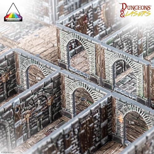 Dungeons & Lasers Dungeons Lasers Prepainted Terrain Sets for DND and Tabletop RPG Games 5E Compatible with 28mm32mm Scale Miniatures Modular Design for Fast Assembly Chambers of Torment - Image 5