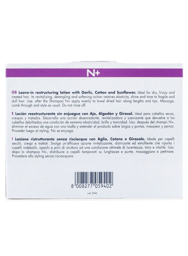 Echos Line Mirna Professional Garlic Leave-In Restructuring Lotion w/Cotton and Sunflower 10ml x 12 vials - Image 5