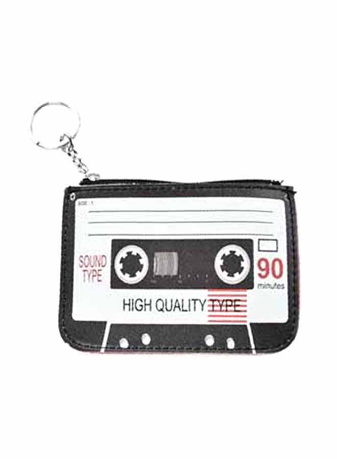 NIBEMINENT Zipper Closure Stylish Wallet White/Black