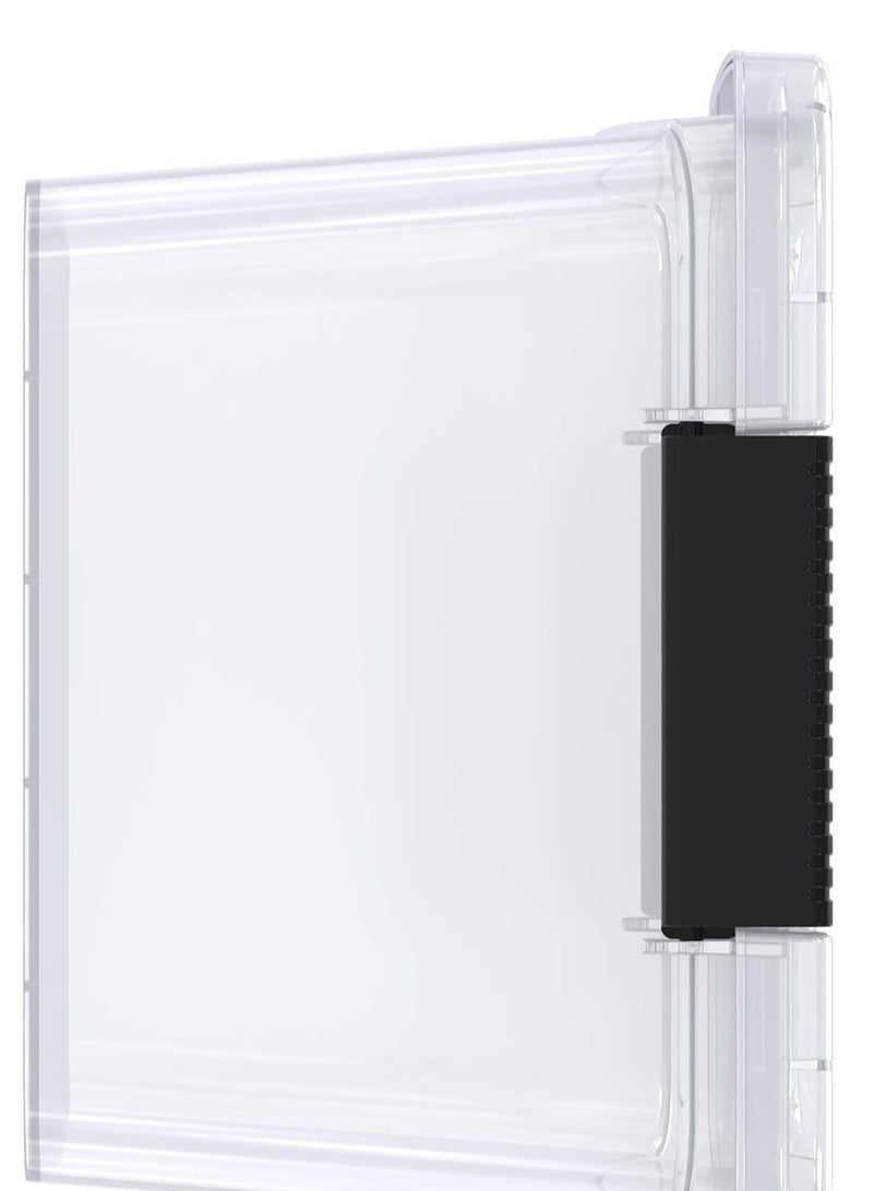 راكسوم صندوق تخزين بلاستيكي شفاف سعة 8 لتر مع غطاء قابل للقفل - Image 4