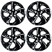 WEISIGAO 4Pack Hubcaps Fit for 20062011 Honda Civic Wheel Rim Covers Compatible with 20132015 Honda Civic 15 Steel Wheel Glossy Black - Image 2