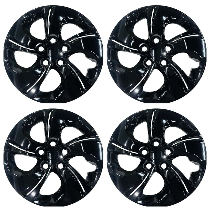 WEISIGAO 4Pack Hubcaps Fit for 20062011 Honda Civic Wheel Rim Covers Compatible with 20132015 Honda Civic 15 Steel Wheel Glossy Black - Image 3