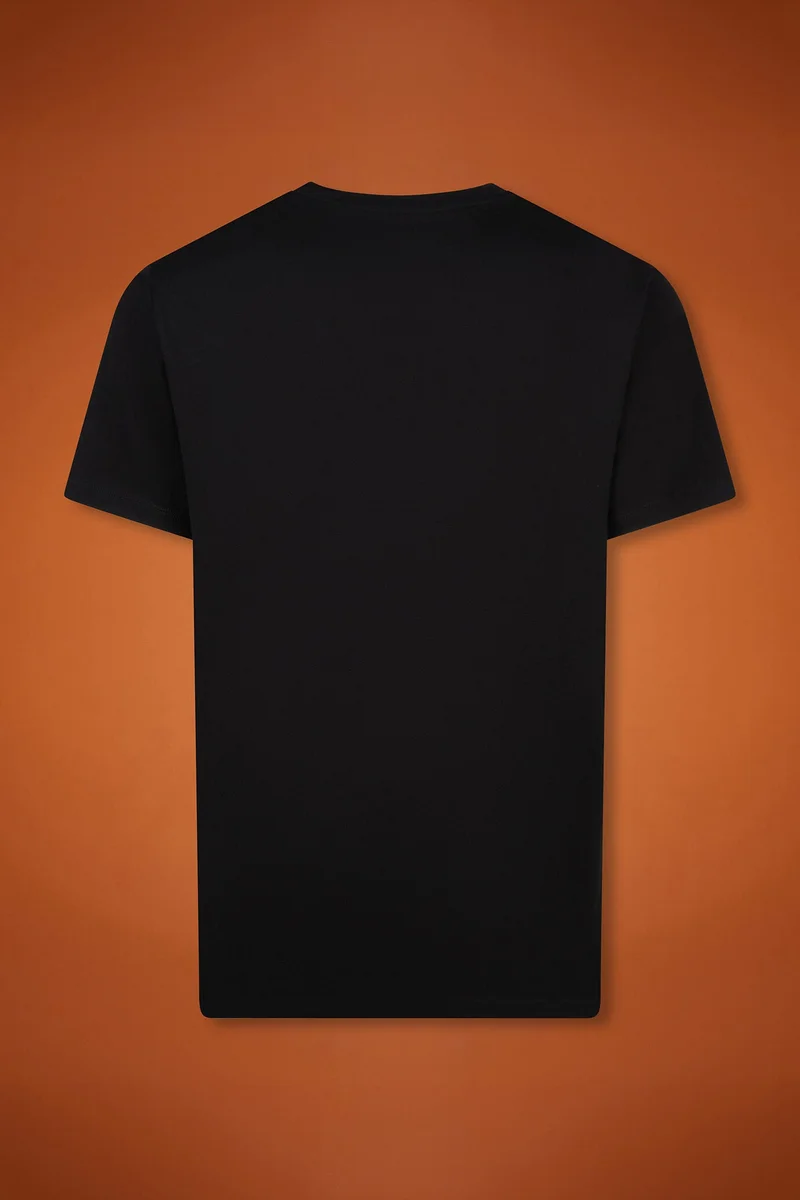 Doppelganger Black Men's 100% cotton crew neck T-shirt with short sleeves in a regular fit - Black for Men | Best Price UAE