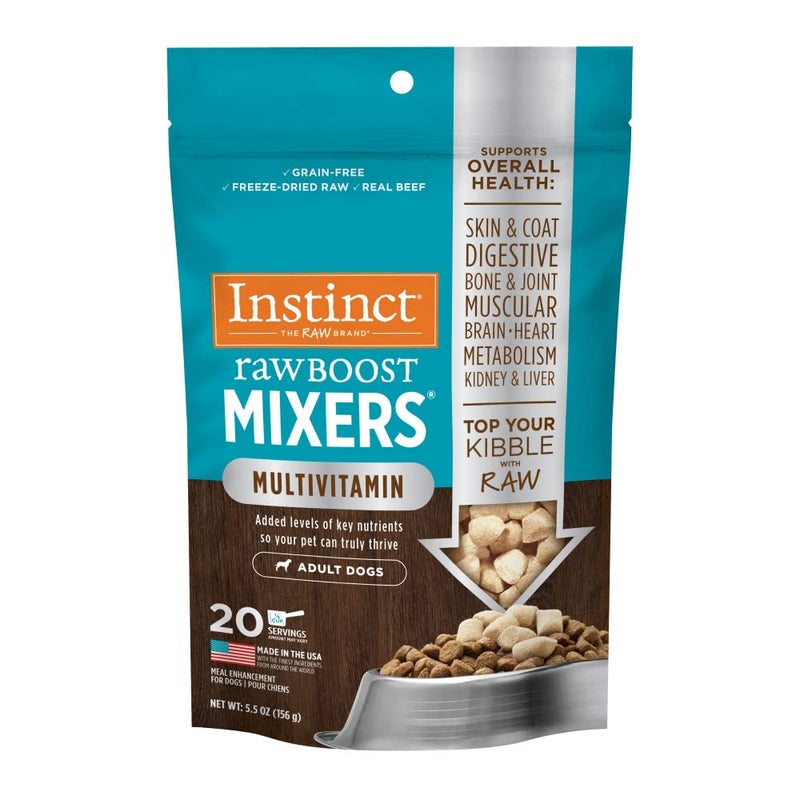 Instinct Raw Boost Mixers Multivitamin for Adult Dogs Freeze-Dried Food Topper, 5.5 oz. Bag - Image 1