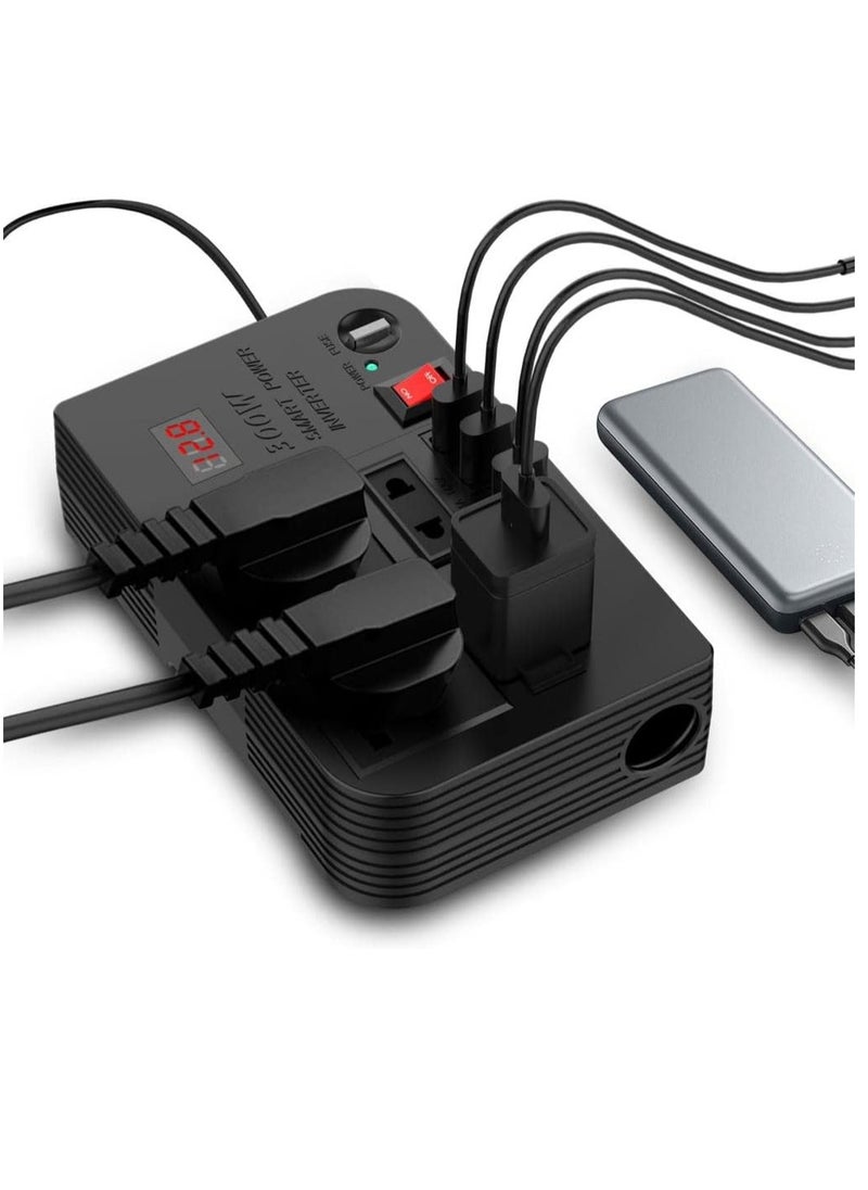 ELTRAZONE 300W Car Power Extension Socket – Spark 3 with USB 3.1A and Voltage Protection  - Image 3