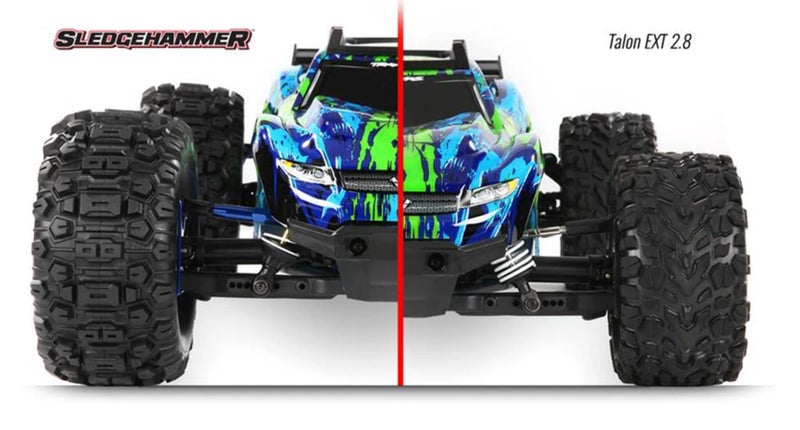Traxxas 6792 Sledgehammer Heavy Duty 2.8 Inch Pre-Assembled Black Wheels for Remote Control Cars, Pair - Image 2