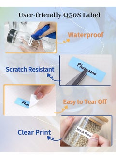 phomemo Q30S Small Label Makers, 6-15mm Mini Label Maker Machine, Bluetooth Portable Label Printer, Wireless Handheld Labeler, Easy-to-use for Labelling, Compatible with iOS Android (White)  - Image 5