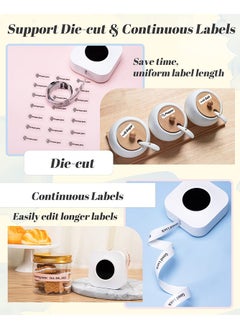 phomemo Q30S Small Label Makers, 6-15mm Mini Label Maker Machine, Bluetooth Portable Label Printer, Wireless Handheld Labeler, Easy-to-use for Labelling, Compatible with iOS Android (White)  - Image 4
