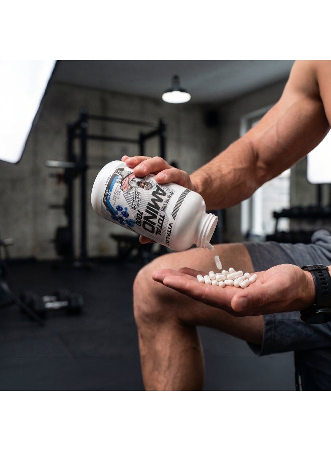 Vitalix Jantee Amino - Total Amino 7000 - Advanced Amino Acid Complex with BCAAs & EAAs – Muscle Recovery, Strength & Performance Support – 7000mg Amino Acids Per Serving – 350 Capsules - Image 5
