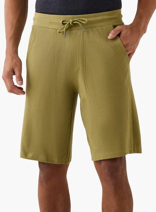 سبلاش فيڤ Panelled Lounge Shorts with Drawstring Closure and Pockets