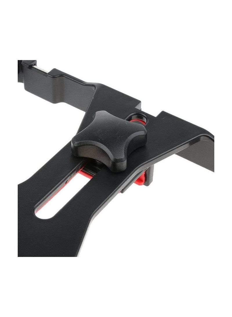 professional Smartphone Video Cage Rig, Handheld Phone Video Filmmaking Vlogging Stabilizer Grip Tripod Mount Fits Most Phones, with Cold Shoe Mounts, 1/4in Screw Holes to Connect LED Lights/Microphones  - Image 5