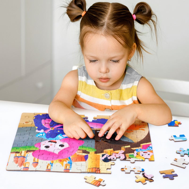 Children'S Early Education Canned Box 100 Pieces Puzzle Puzzle Puzzle Baby Enlightenment Educational Fun Toys Small Gift - Image 4
