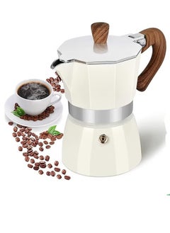 Stovetop Espresso Maker, Moka Pot Manual Cuban Coffee Percolator Machine Premium Aluminum Moka Italian Espresso Greca Coffee Maker - 3 CUP 150ML
