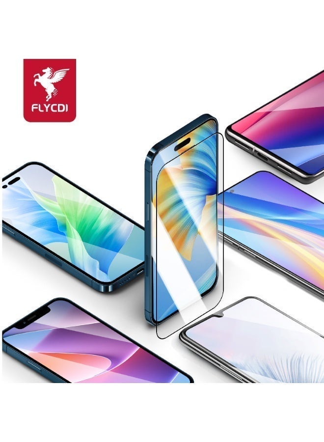 flycdi iPhone 16 Pro Max Tempered Glass – FLYCDI Ultra FHD Anti-Scratch  (5-Pack) - Image 2