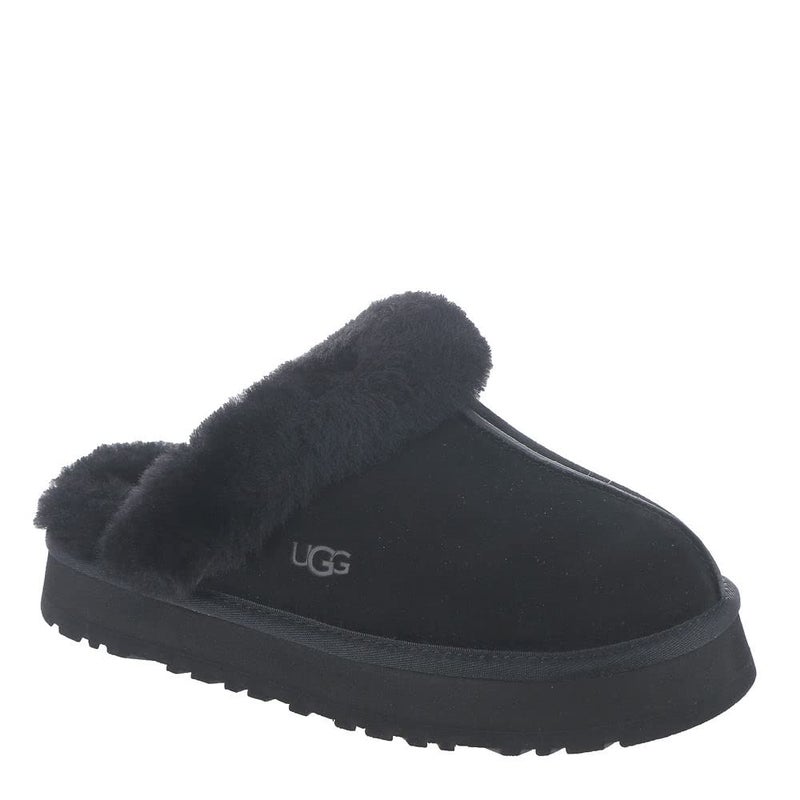 UGG Women's Disquette Slipper, Black, 8 - Image 1