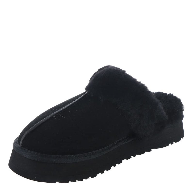 UGG Women's Disquette Slipper, Black, 8 - Image 4