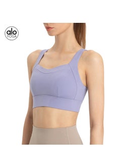 Generic Alo Seamless High-Impact Sports Top Yoga Fitness Vest Smart Blue  - Image 5