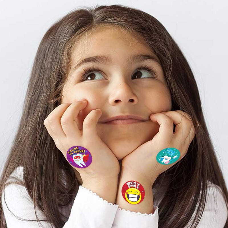 ArtCreativity Dental Sticker Rolls Assortment - Set Includes 500 Dental Themed Stickers - Dental Reward, Goodie Bag Fillers, Party Favors - Fun Craft Tool for Children Ages 3+ - Image 4
