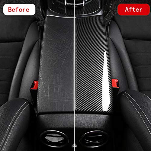 CHUANGHUI for Mercedes-Benz C GLC Class W205 X253 2015-2021 Carbon Fiber Color Car Interior Center Armrest Box Cover Console Box Protect Cover C180 C200 C250 C300 GLC250 GLC300 (C Class W205 / GLC Class X253) - Image 3