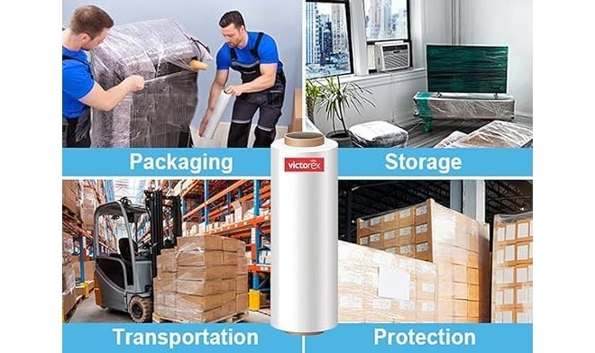 victorex Packing Material, 18 Inch (450 mm), 100 Meters Length, Pack of 1, White - Image 4