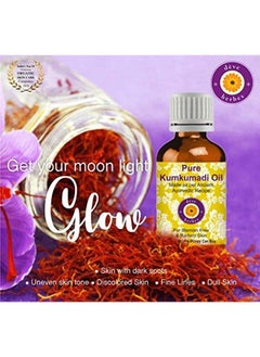 Deve Herbes Pure Kumkumadi Oil 100% Natural Therapeutic Grade For Personal Care 50 Ml  - Image 4