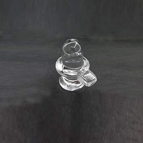 Kuduro Crystal Shiva Lingam Showpiece, Standard, Transparent, 1 Piece - Image 1